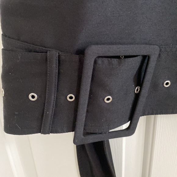 Valeska Valentina Jasso Collado w/ Fabrique Caspian Buckle Dress Wool Silk Blend - Picture 12 of 16